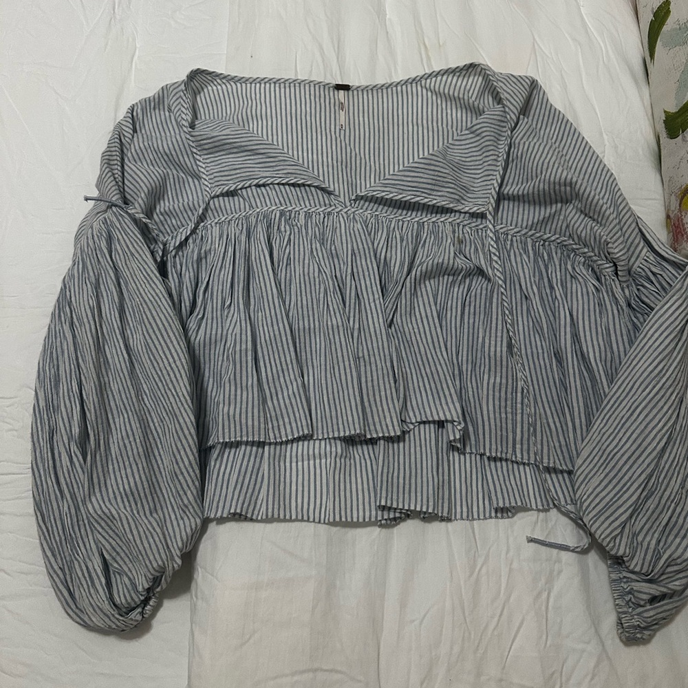 Free People Cropped Baby Doll Top